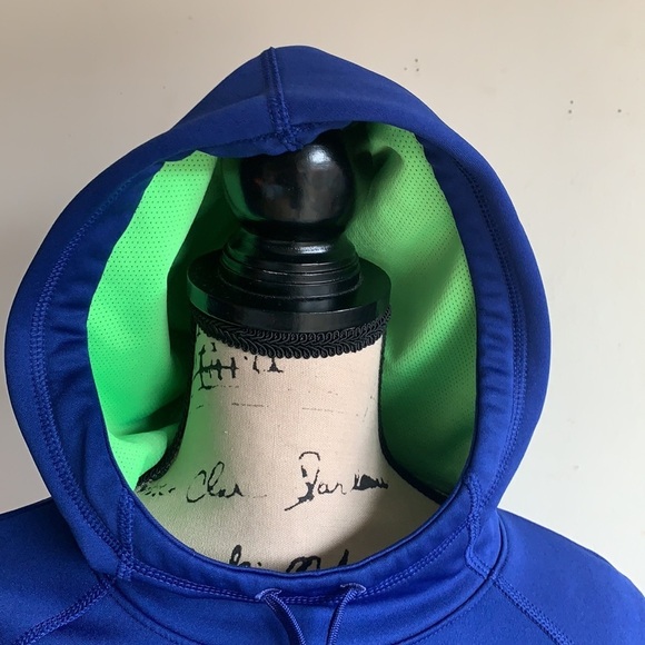 Nike Therma Fit Royal Blue Hooded Pullover Top - Picture 5 of 14